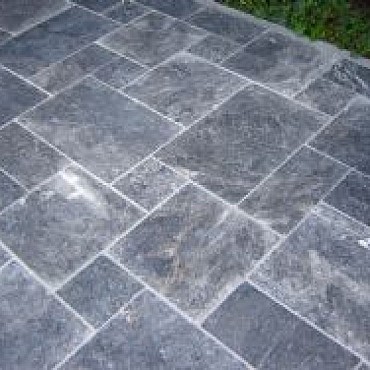 *AANBIEDING Noble Blue Turks Marmer Zwart wit geaderd Romaans Wildverband OP=OP