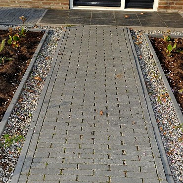 Opsluitband grijs 8x40x100cm zonder inkeping