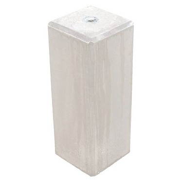 *Betonpoer amsterdam Wit 17x17x60cm schroefhuls M16