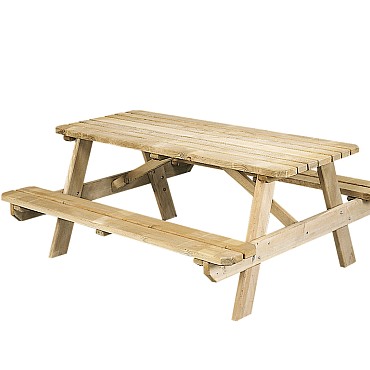 Picknicktafel 40mm Easy opklapbare zitting ge‹mpregneerd bladmaat 180x70cm