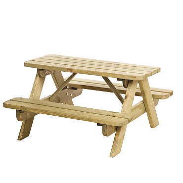 Junior picknicktafel Bj”rn, bladmaat 90 x 38,5 cm, groen ge‹mpregneerd.