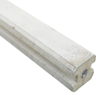 Combiwood gladde betonpaal Wit 10x10x275cm Tussenpaal