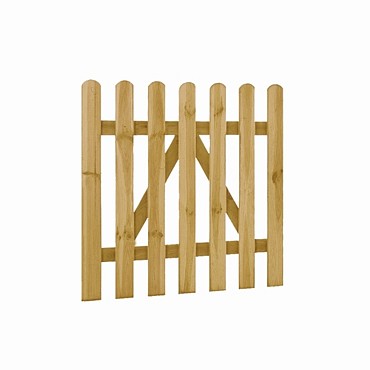 *Rechthek Poort glad grenen 90x100cm