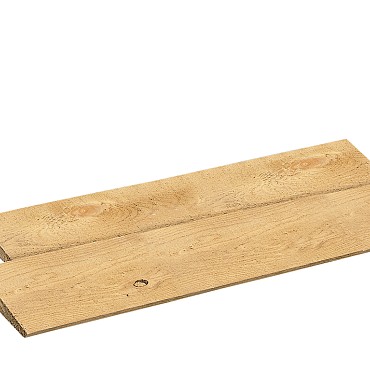 Scandinavisch vuren Zweeds rabat 1,5-3x19,5 cm, één zijde geschaafd, één zijde ruw