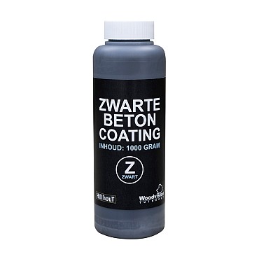Betoncoating, zwart, in plastic fles (1 liter)