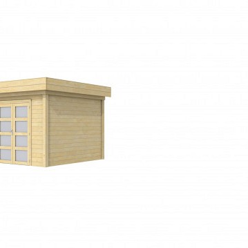 Tuinhuis Bosuil 300x300cm, kleurloos ge?mpregneerd.