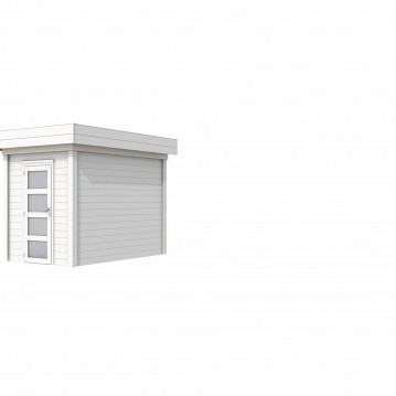 Tuinhuis Kiekendief 200x300cm, wit gespoten.