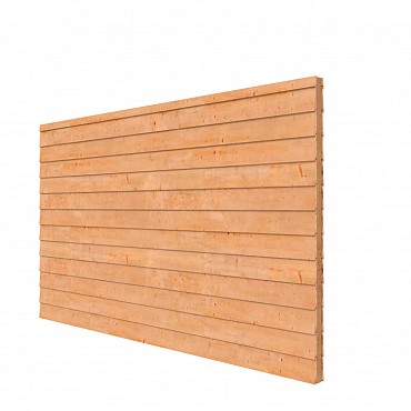 Douglas wandpakket t.b.v. dubbelzijdige wand Comfort/DHZ 278,5x224 cm, kleurloos ge?mpregneerd.