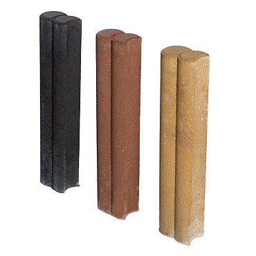 *Duopalissade Zwart 6x40x9cm