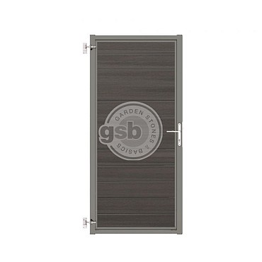 Tuinpoort Profi-Fence | Cloudy Grey | Grijs frame