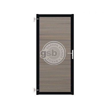 Tuinpoort Profi-Fence | Light Grey | Zwart frame