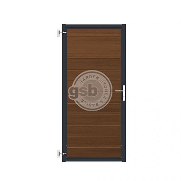 Tuinpoort Profi-Fence | Savanna Brown | Antraciet frame