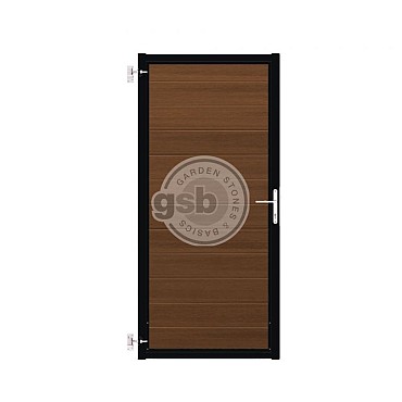 Tuinpoort Profi-Fence | Savanna Brown | Zwart frame