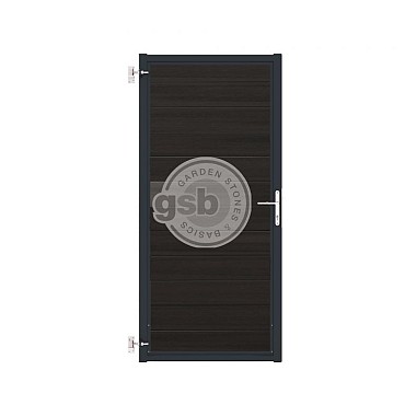 Tuinpoort Profi-Fence | Solid Black | Antraciet frame