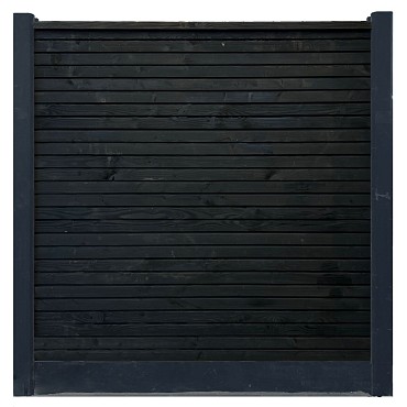 Combiwood Douglas | Rhombus Double Dubbelzijdig | 180x180cm | Zwart geïmpregneerd