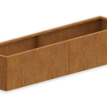 Cortenstaal plantenbak Rechthoek XL 200x30x30cm