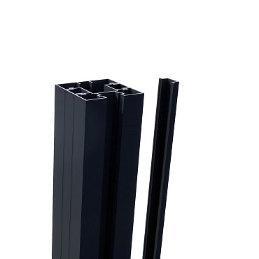 *Profi-Fence Aluminium paal incl. startblokjes 75x75x3200mm RAL7016