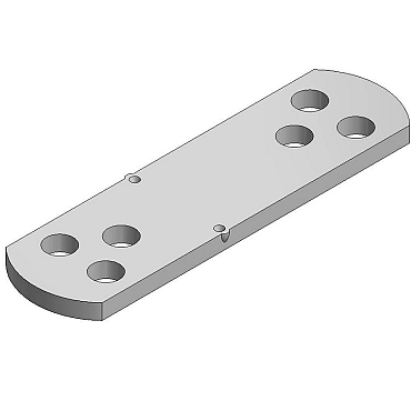 *Aluminium Koppelstuk t.b.v. Balk 25x35mm