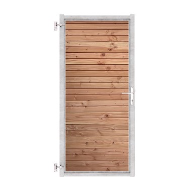 Tuinpoort Combiwood Douglas | Rhombus Double Blank | Verzinkt frame