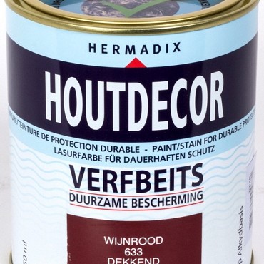 Houtdecor 633 wijnrood 750ml
