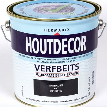 Houtdecor 630 antraciet 2500ml