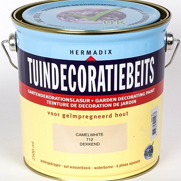 Tuindecoratiebeits 712 camel white 750ml