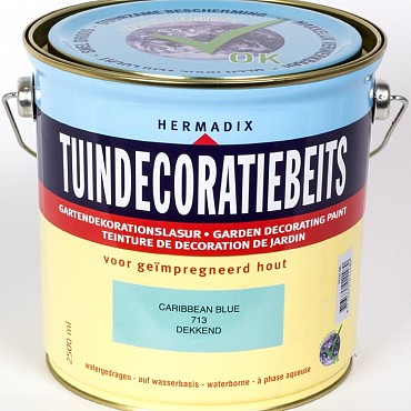 Tuindecoratiebeits 713 carribean blue 2500ml