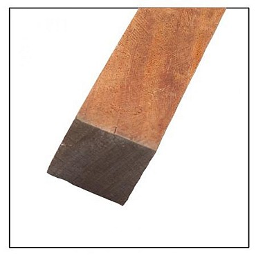*Azobe paal ruw 80x80x2750 mm