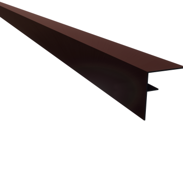 *Profi-Wall Aluminium F-profiel RAL8028 dark brown 70x78x4000mm