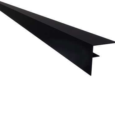 *Profi-Wall Aluminium F-profiel RAL9005 zwart 70x78x4000mm