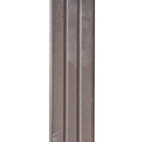 Betonpaal Plat Hardhoutlook Bruin 9x9x275cm tussen sponning 37cm