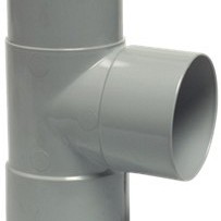 PVC T-stuk 80mm 90°