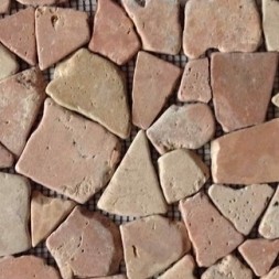 *Mozaiek Red Marble List 6x30cm