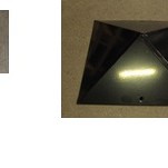 Tuinhuis sierkap zwart vierkant met bol