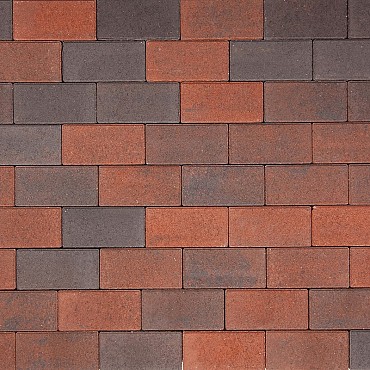 Komo bkk 21x10.5x8cm rood-zwart