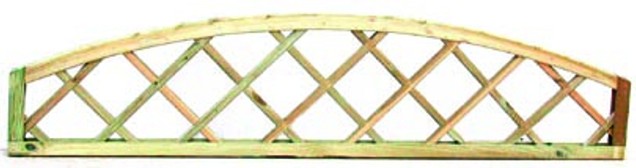Toogtrellis diagonaal geïmpregneerd 180x24/42cm  OP=OP (vergrijsd)