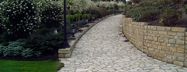 Slates Flagstones Kalksteen Bourgogne 2-4cm Gespleten per 20m2