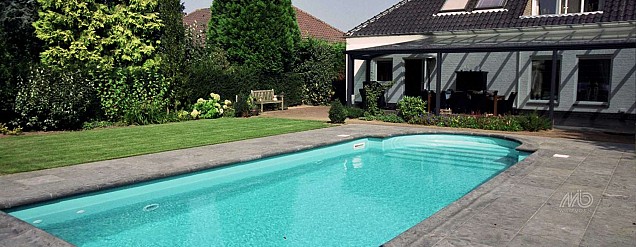 Hardsteen Spotted Blue Met facet 100x100x3cm Gezoet