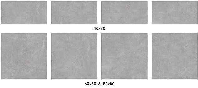 Keramische tegel XL Lucania Grigio 40x80x3cm