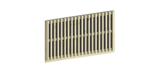 Sonowall Geluidswerende schutting - dubbelzijdig Absorberend - 183x100 cm