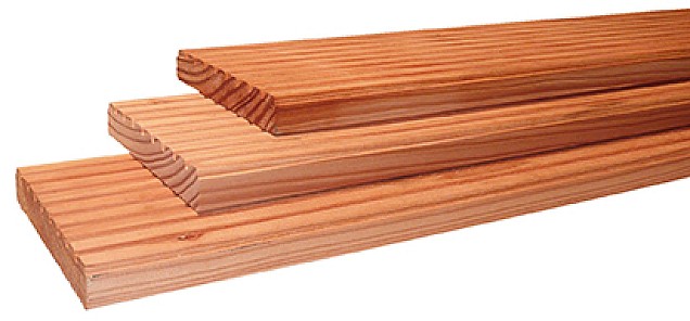 Douglas vlonderplank gedroogd 24x138x4000mm  Blank