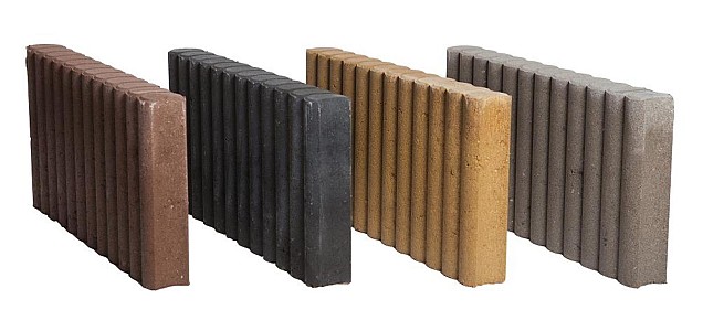 *Palissadeband Zwart 6x25x50cm