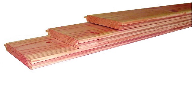 Douglas dakbeschot 1,6x11,6 cm groen geïmpregneerd