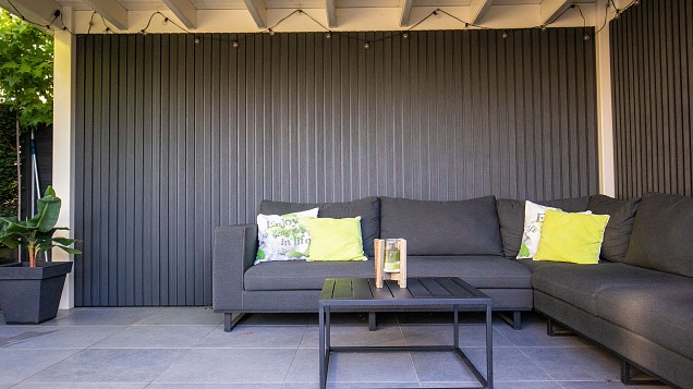 Profi-Wall Trio Antraciet 26x231x4000mm (wb 208mm)