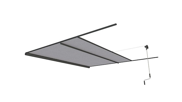 Zonwering Umbra 350x350cm (BxD)in- of opbouw aangeven