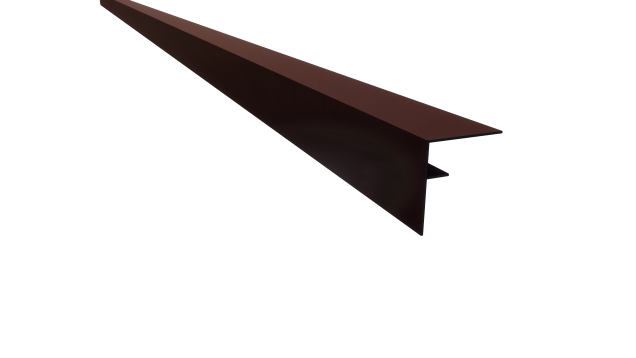 *Profi-Wall Aluminium F-profiel RAL8028 dark brown 70x78x4000mm