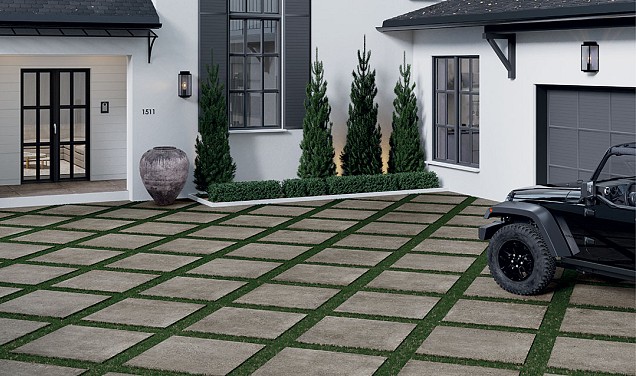 Keramische tegel 100x100x2cm Concrete Greige