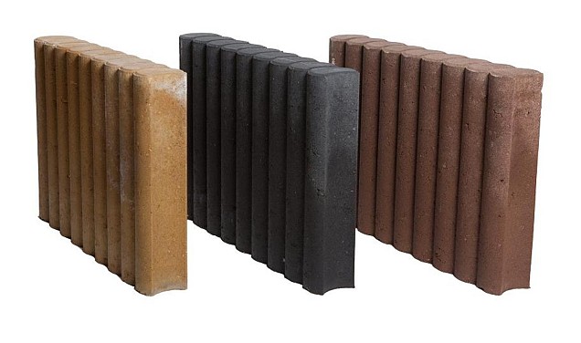 *Palissadeband Zwart 8x35x50cm Op=Op