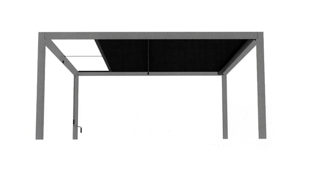 Zonwering Umbra t.b.v. aluminium pergola 200x200cm (BxD)