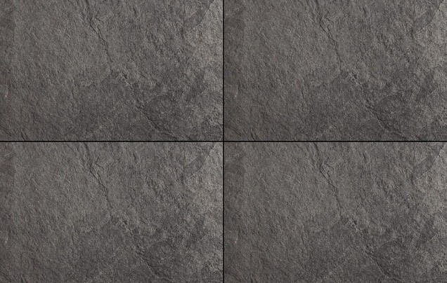 Keramische tegel Slate Stones 60x120x2cm - Antracite